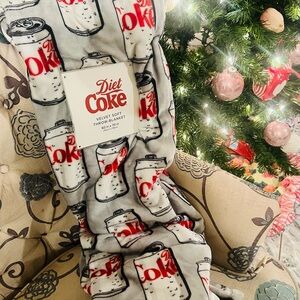 New Diet Coke Velvet Soft Throw Blanket